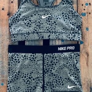 Women sports bras and shorts. Medium size but fits more like a small. Brand new.